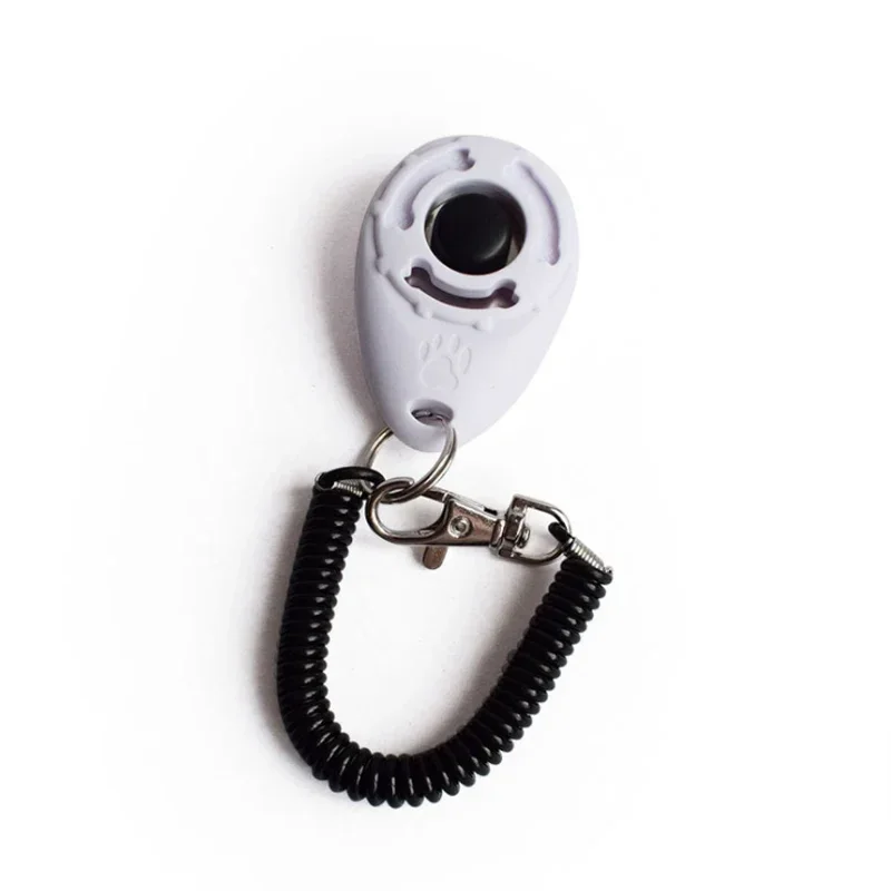 2-in-1 Hundetraining-Clicker aus Kunststoff, Neues Hunde-Trainingsgerät mit Verstellbarem Handgelenksband, Schlüsselanhänger mit Ton, Hundezubehör – Detail 9