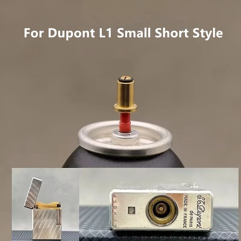 1pcs Copper Nozzle Gas Adapter For Dupont L1 Small Short Style Gas Lighter Filling Gas Reusable Inflatable Head Repair Accessory