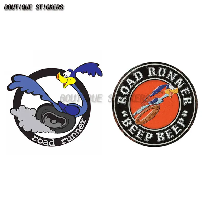 Road Runner Vinyl Material Car Stickers Comical Decal Waterproof Occlusion Scratch Car Accessories KK Motorcycle Laptop Decals