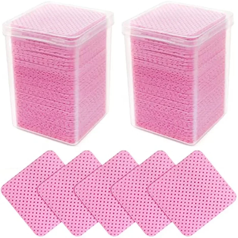 400 pièces tissu Non tissé essuyage yeux noir outils d'élimination et des outils de maquillage colle essuyage tissu vernis à ongles bouteille en gros