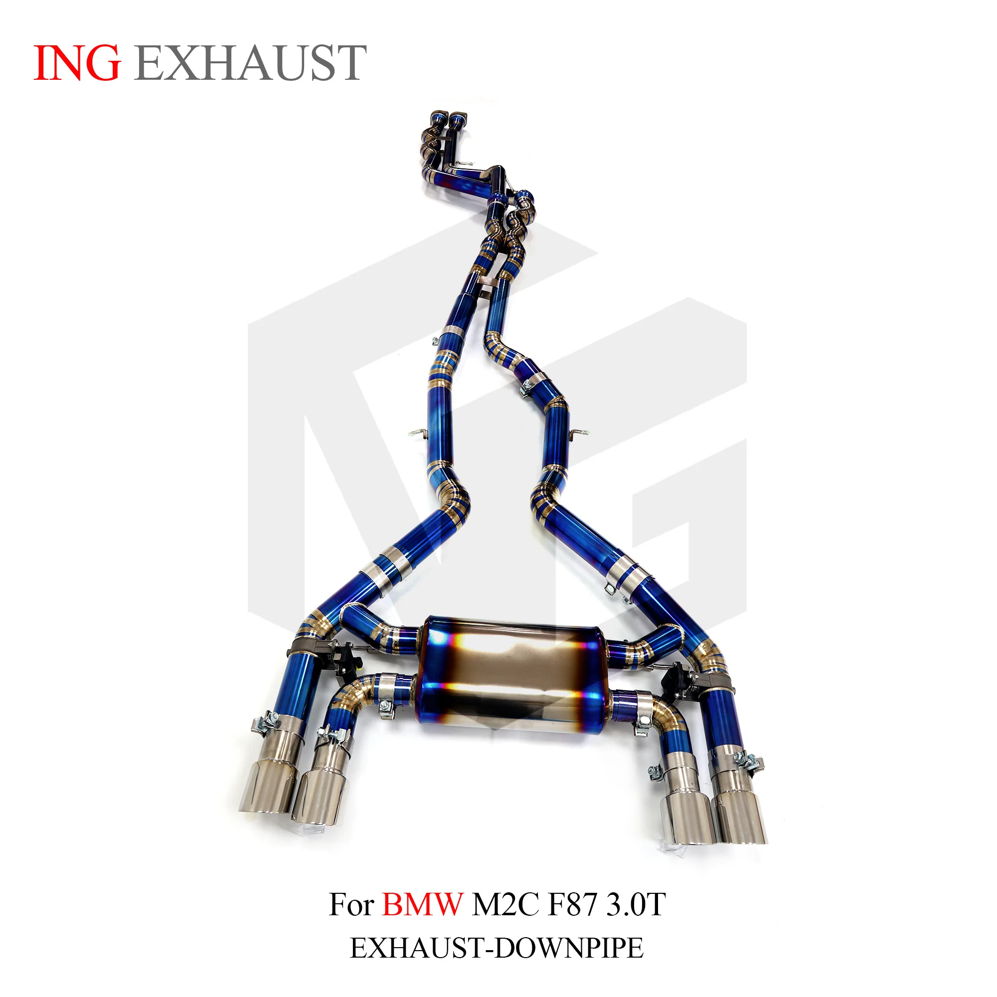 

ING Titanium Alloy Valve Catback Exhaust for BMW M2C F87 3.0T Remote Personal Control Auto Turbo Performance Accessories System