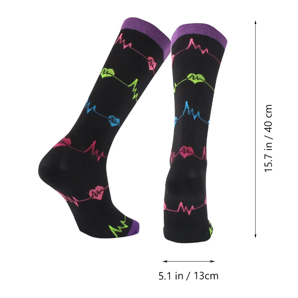 1 زوج جوارب ضغط تنفس جوارب رياضية الركبتين عالية الجري المشي لمسافات طويلة ركوب الدراجات تسلق جوارب في الهواء الطلق