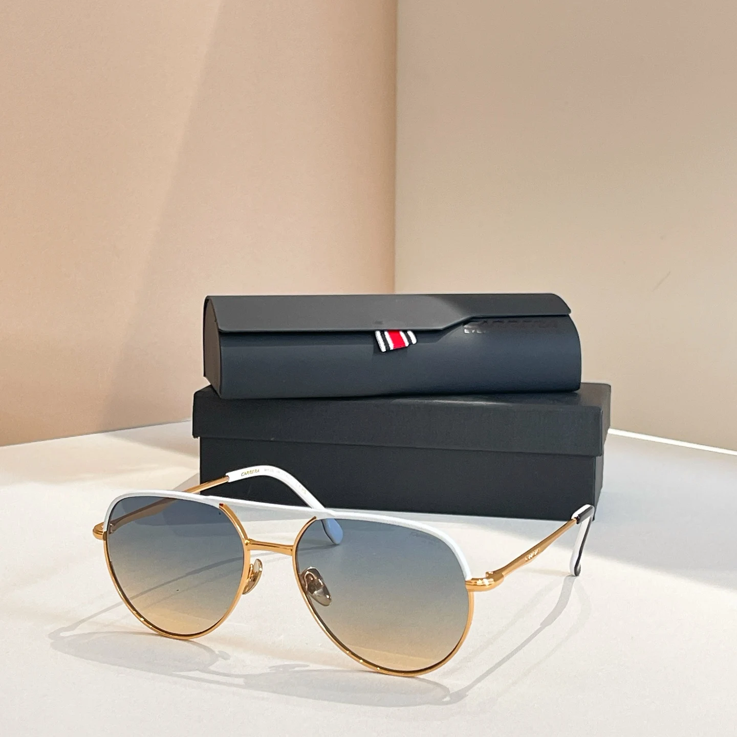 نظارات شمسية كاريرا كلاسيكية عصرية مزدوجة الشعاع من الزجاج المعدني للرجال والنساء، مرايا العلجوم للقيادة الخارجية 311 نظارات شمسية