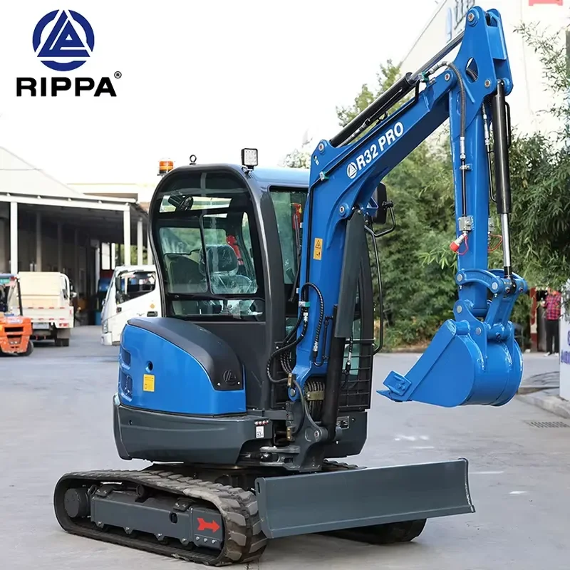 Rippa Mini Excavator Kubota Engine Small Excavators Farm Use Crawler Digger Chinese 3.5 Ton Mini Excavator Machine