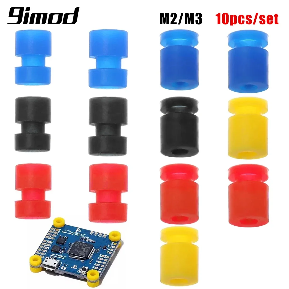 

9IMOD 10pcs M2/M3 RC Rubber Shock Absorber Balls for F3 F4 F7 Flight Controller FPV Quadcopter Anti Vibration Soft Mount Ball