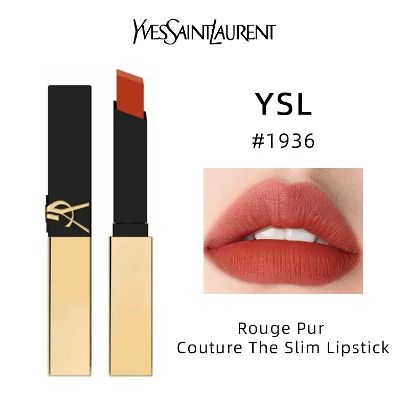 Lápiz Labial Yves Saint Laurent YSL Rouge Pur Couture - # 1936 - 2.2g - Maquillaje Original para Mujer, Cosméticos, Artículos de Sephora