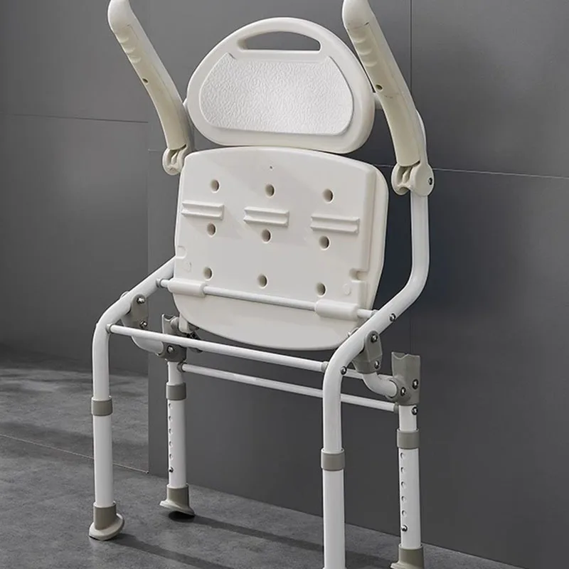

Регулируемый по высоте складной стул для душа, безопасный стул для ванной комнаты для пожилых и беременных женщин со спинкой, сиденье для ванны