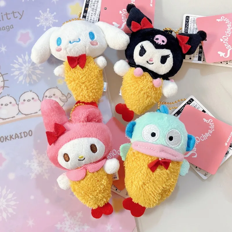 

Sanrio новая подвеска Melody Hangyodon Kuromi Cinnamoroll Limited Fried Shrimp Tempura для детей, кукла для детей, подарки на день рождения