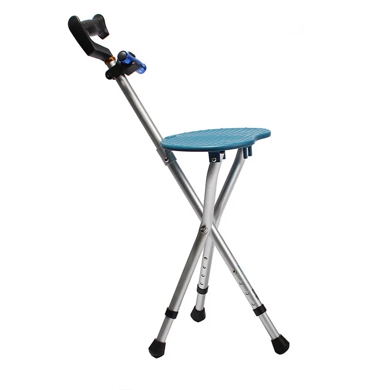 

Crutches Walking Stick stool crutch seat, crutch chair multifunctional cane, stool for the elderly with stool, foldable