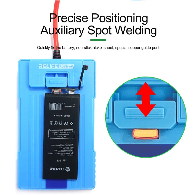 RELIFE RL-936WF Universal Android IPhone Battery Spot Welding Fixture Battery Clip Anti-static Mobile Phone Battery Fixture tool