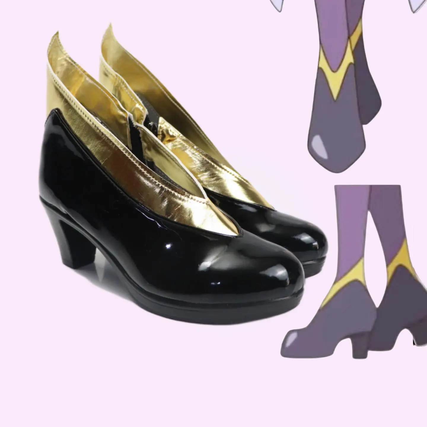 Anime Moria Luluka Cosplay Shoes Moria Ruruka Cosplay Shoes High Heeled Shoes Role Play Prop For Hallowmas Party Adult Women Men
