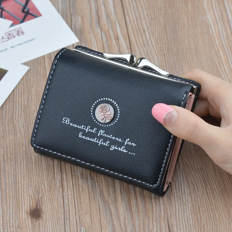 Small Women Wallet Short Women's Wallet Card Holder Girls Mini Woman Fashion Lady Coin Purse for Female Clutch Bag