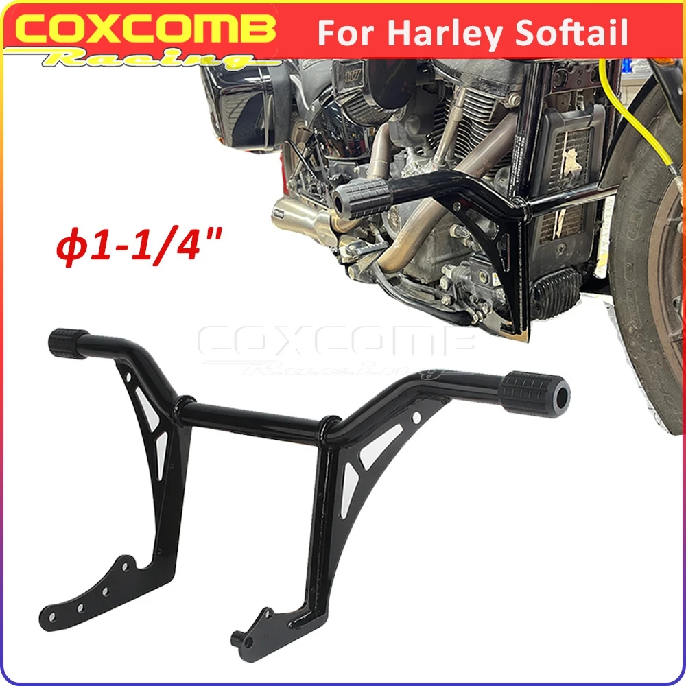 

Highway Engine Guard Protector Motorcycle Crash Bar Bumper For Harley Softail FXLR FXLRS FXLRST FXFB FXFBS FXBB FXBBS FXST 2018+