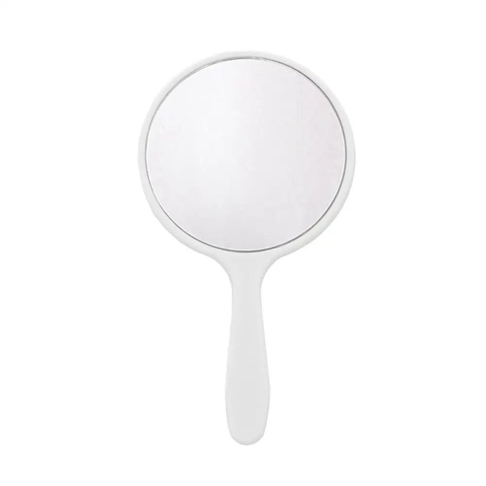 1PC Handheld Makeup Mirror Round Makeup Vanity Mirror with Handle Hand Compact Mirror Cosmetic Mirror for Women F6Q4