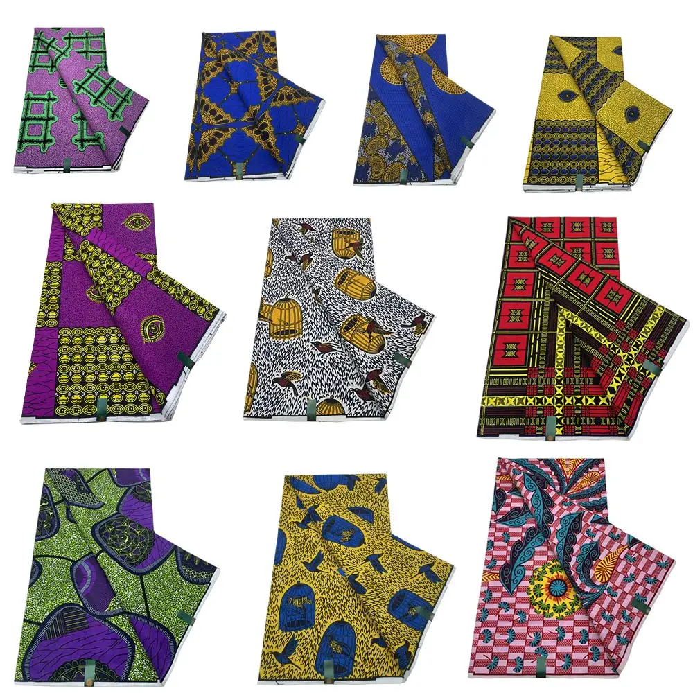 2023 Fashion Guaranteed Veritable Original African Real Wax Fabric High Quality Ankara Wax Prints 100% Cotton Soft Batik Pagne