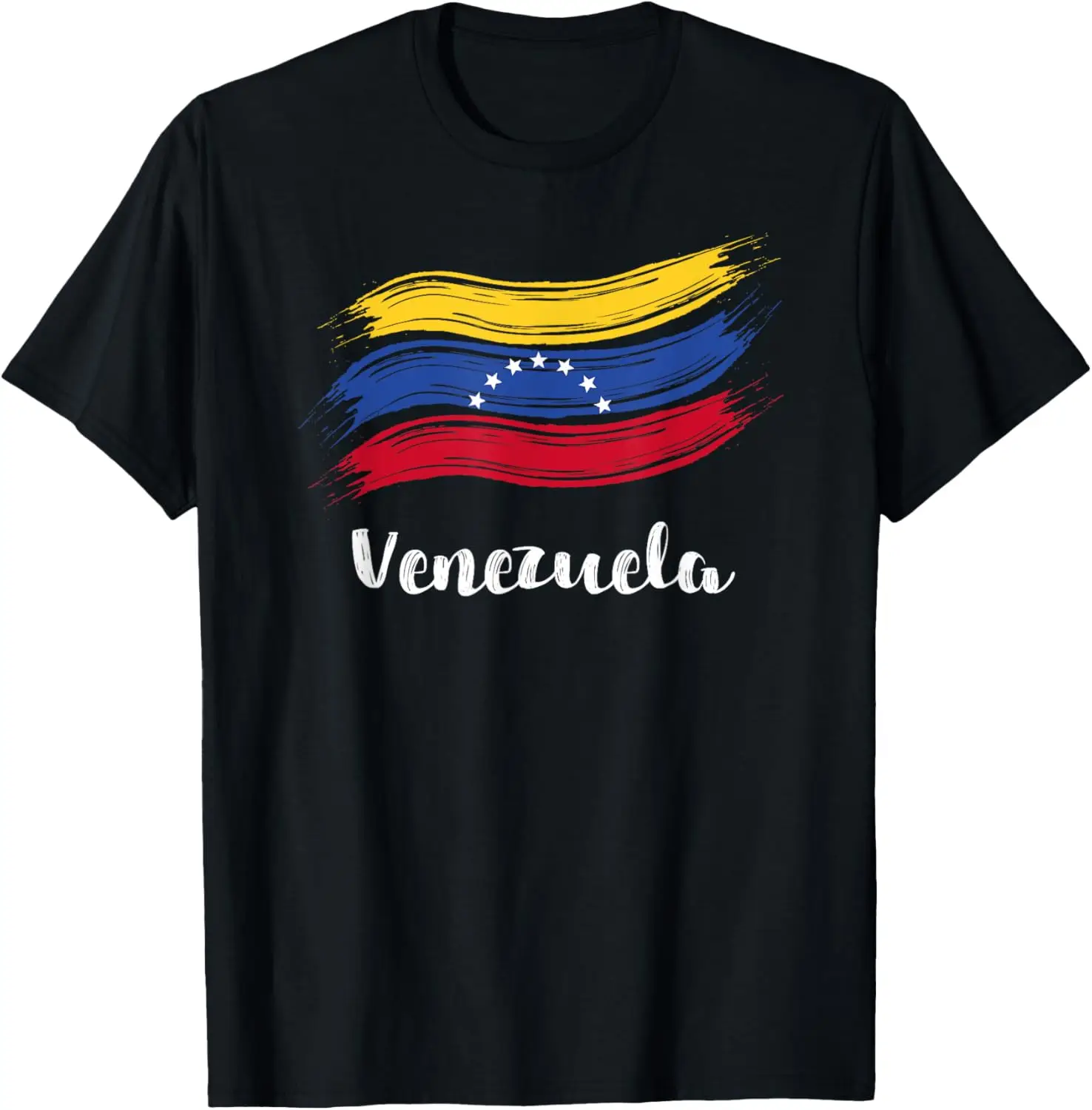 Venezuela Seven Star Flag T-shirt Unisex Fashion Casual Loose Street Wear Oversized Short-sleeved Crewneck Harajuku Top