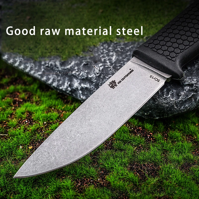 Internet famous brand outdoor travel straight knife survival knife, wilderness camping knife with high sharpness and hardness