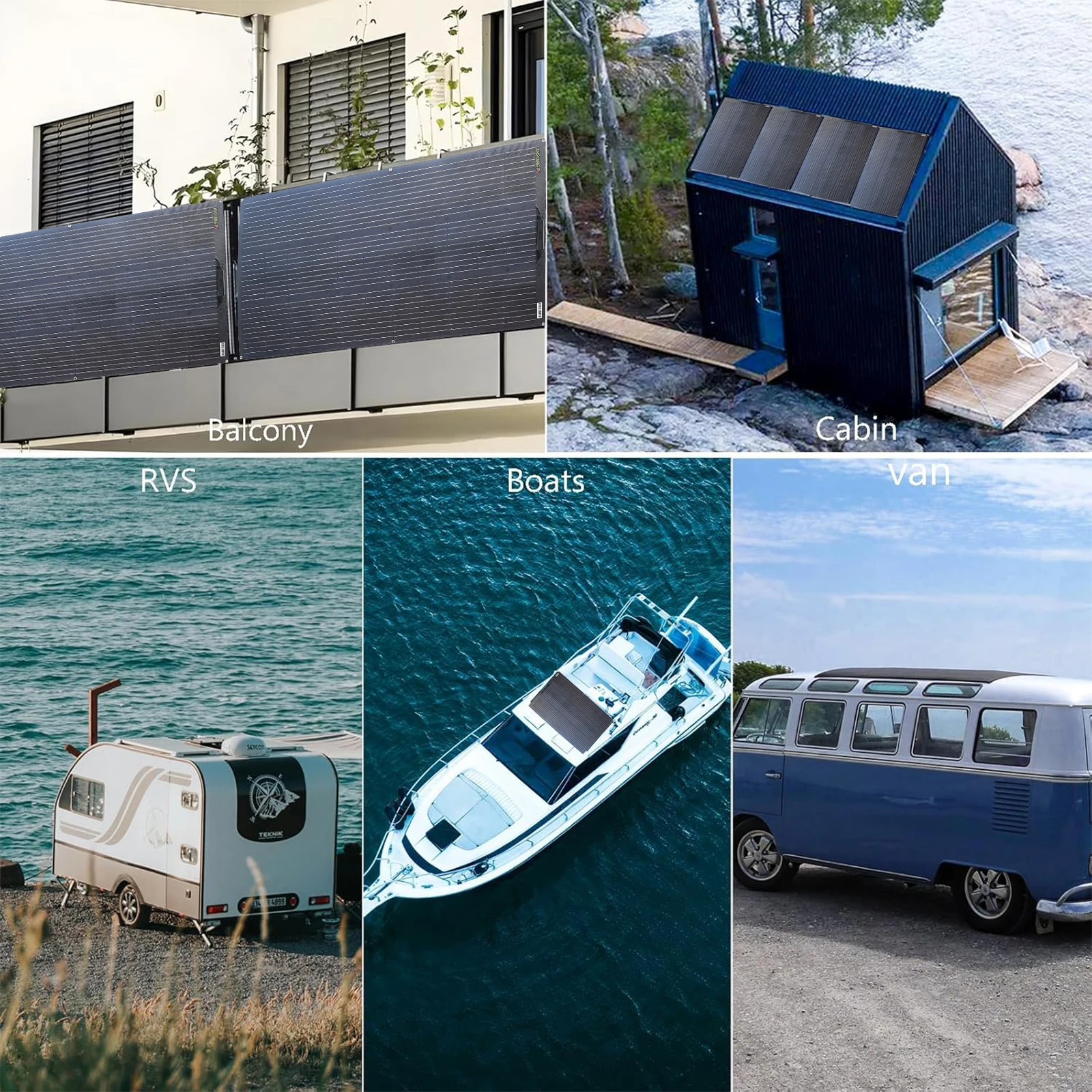100W 200W ETFE Flexibles Solarpanel, 18V Effizientes Tragbares PV-Modell, Biegbares Monokristallines Solarpanel für Wohnmobile, Boote, Camping – Detail 8
