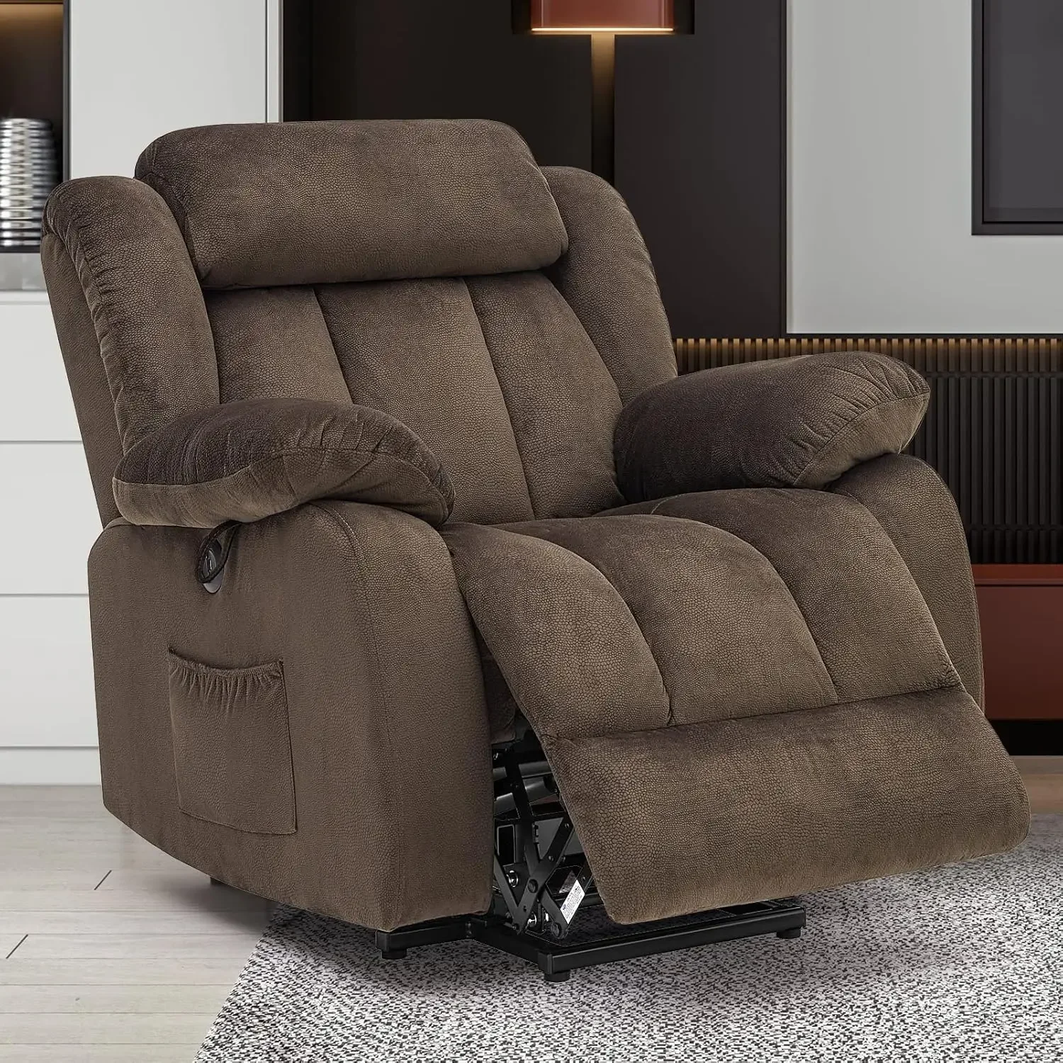 

Electric Power Lift Recliner Chair with Massage and Heat for Elderly, Reclining Chairs for Seniors