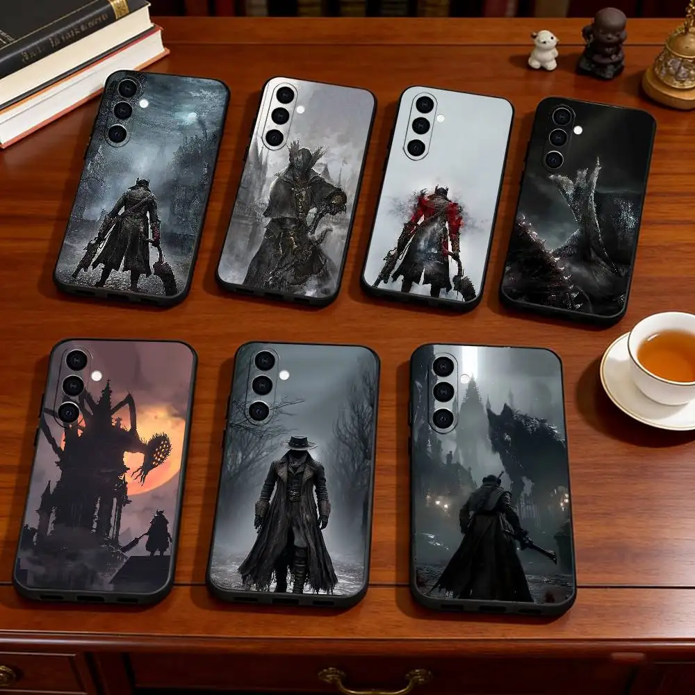 Game B-Bloodborne Phone Case Black Silicone Soft For Samsung Galaxy A73,A72,A71,A70,A53,A52,A51