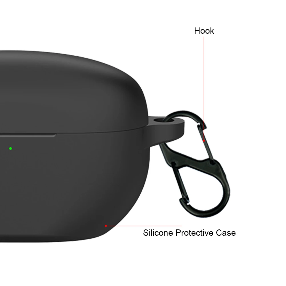 Silicone Earphone Headphones Cover With Hook Solid Color Headset Case Cover Fall-protection Anti-loss for Sony WF-1000XM5