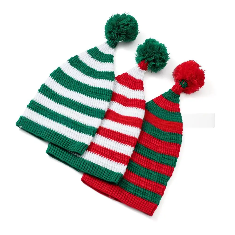 2Pcs Christmas Hats With Socks Adults Christmas Costume Accessories Set Santa Cosplay Costumes New Year Gift For Women Man