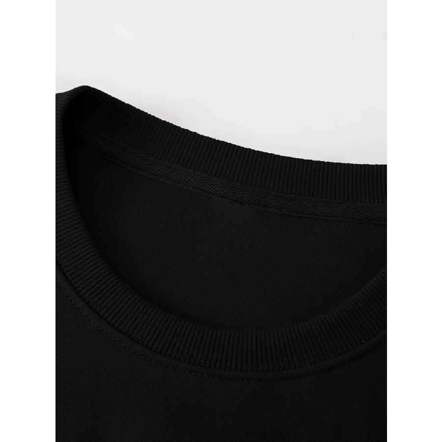 سويت شيرت نسائي بقلنسوة مطبوع مخصص للزوجين بدون غطاء قبعة وتصميم بسيط لخريف للجنسين كاجوال