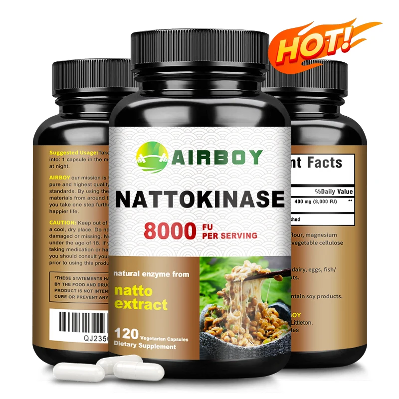 Nattokinase - يحافظ على توازن ضغط الدم، ويساعد صحة القلب والأوعية الدموية