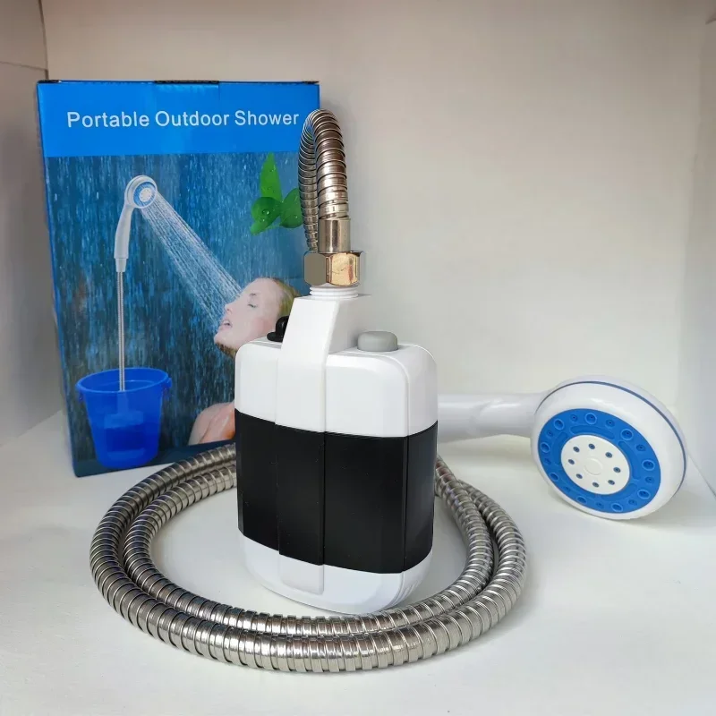 

3.7V pump 4.9ft portable rechargeable shower head for beach swimming; hiking; car and pet cleaning; camping; outdoors;