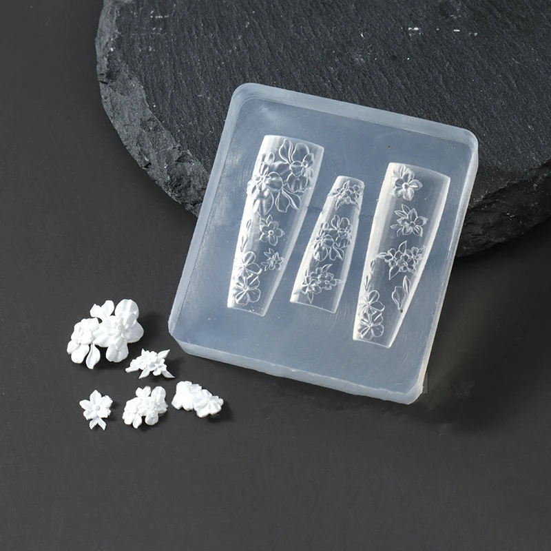 Moule de sculpture d'ongles 3D en Silicone, fleur Sexy Y2K, nœud Kawaii JK pour fille, décoration d'ongles de fête à faire soi-même, breloque de beauté des ongles