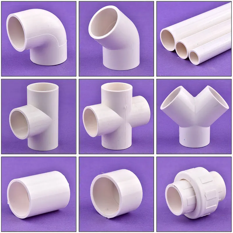 

20 ~ 50 мм белые фитинги для труб из ПВХ, прямой коленчатый тройник, соединитель для аквариума, соединение для орошения сада, аксессуары «сделай сам»