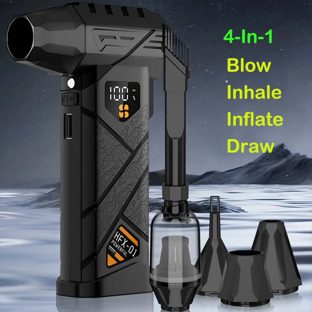 

Мощный воздуходувка Турбореактивный вентилятор с 4 передачами, бесщеточный двигатель, турбореактивный вентилятор, 130000 об/мин, турбовентилятор, сильное удаление пыли