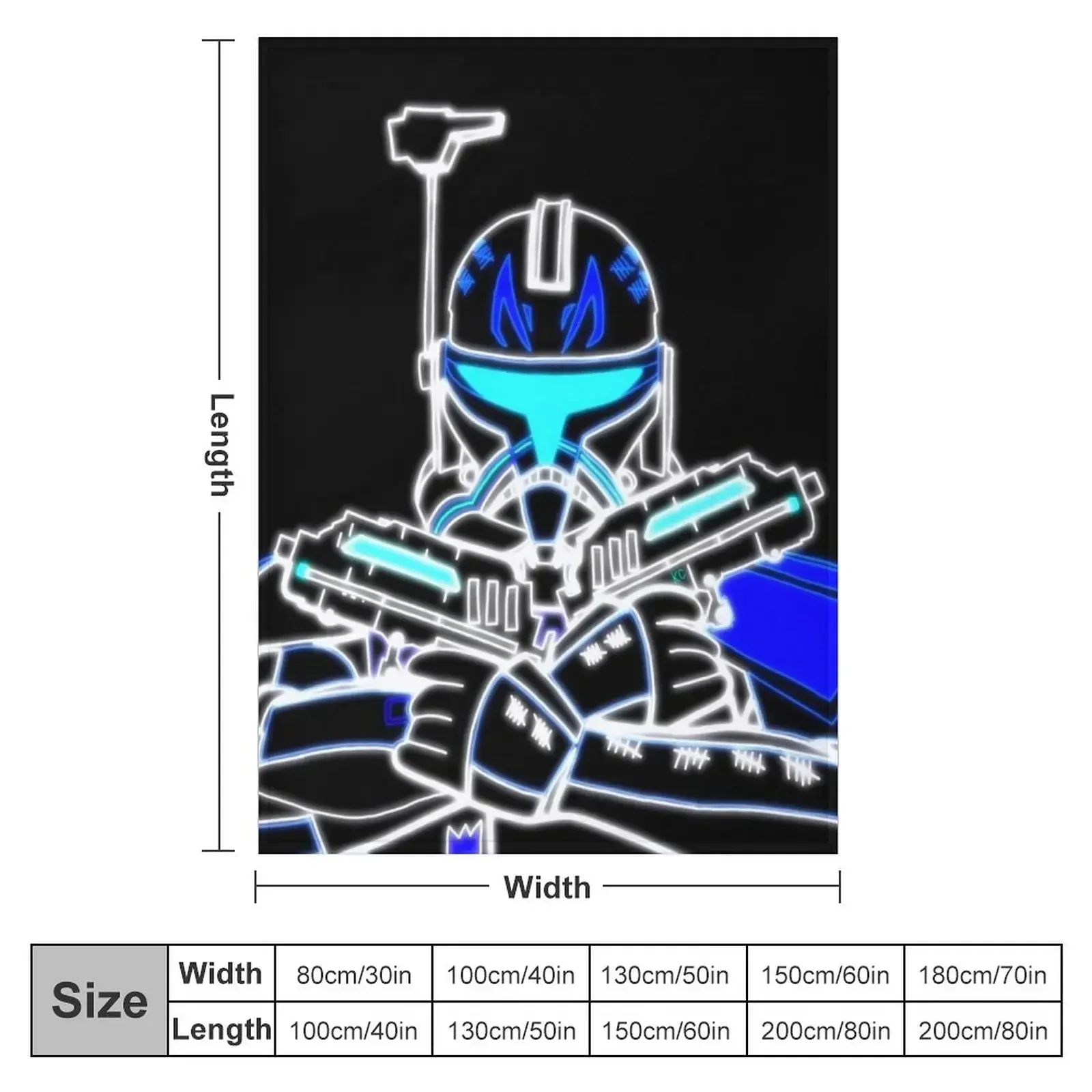 Captain rex Throw Blanket Thermal anime Blankets