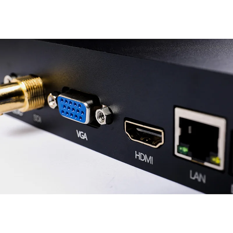 4K SDI صندوق فيديو التشفير فك RTSP RTMP SRT UDP H.265 H.264 المعطي المعارض VGA HDMI الناتج Repleace Topbox الارسال فك