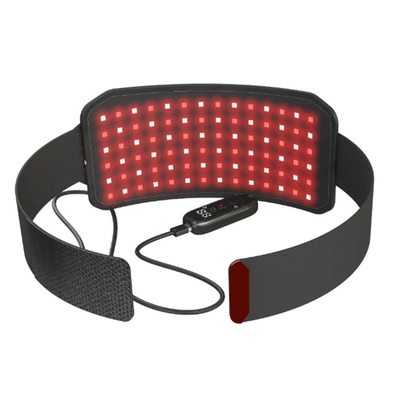 

660Nm/850Nm Therapy Belt LED Red Light Infrared Body Wrap Massage Pad Beauty Health Waist Shaper Period Pain Relief Belt