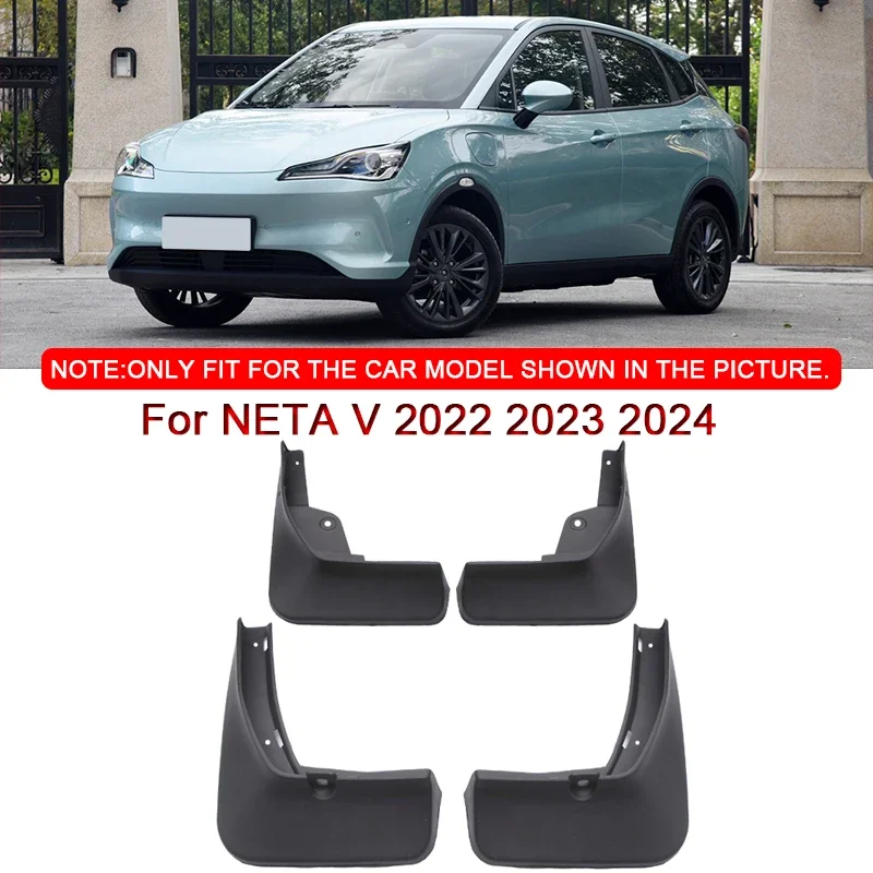 

Fit For NETA V 2022 2023 2024 Car Styling ABS Car Mud Flaps Splash Guard Mudguards MudFlaps Front Rear Fender Auto Accessories