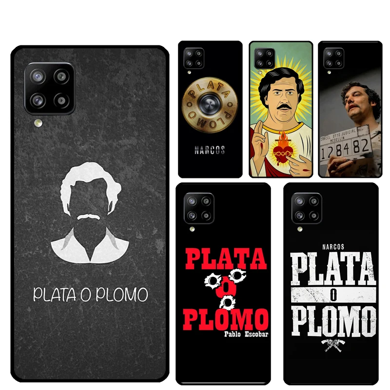 Plata O Plomo Narcos Pablo Escobar para Samsung Galaxy A53 A33 A55 A35 A15 A22 A32 A52 A54 A34 A14 A56 A36 A26 A16 A05 A06