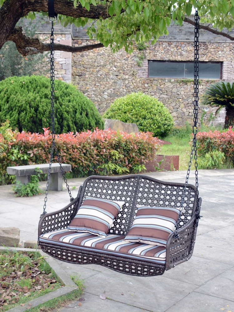 

Outdoor Swing Hanging Chair Courtyard Garden Outdoor Balcony Hanging Basket Indoor and Outdoor Adult Swing Rocking Chair Double