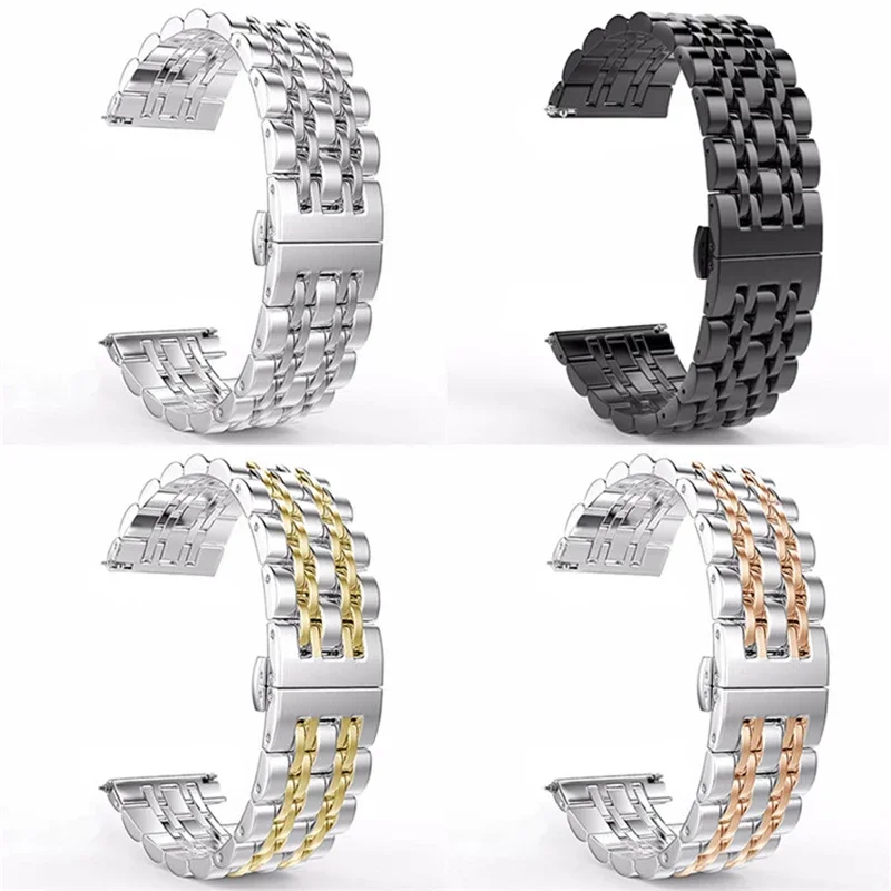 22mm Watchband for HAYLOU Watch S8 Metal Strap for haylou solar lite Stainless Steel Bracelet for Haylou Watch 2 Pro Wrist Band