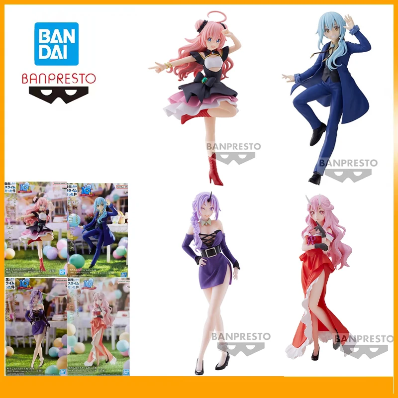 

In Stock Original Bandai Banpresto That Time I Got Reincarnated As A Slime Shion Shuna Rimuru Tempest Milim Nava Figure Gift