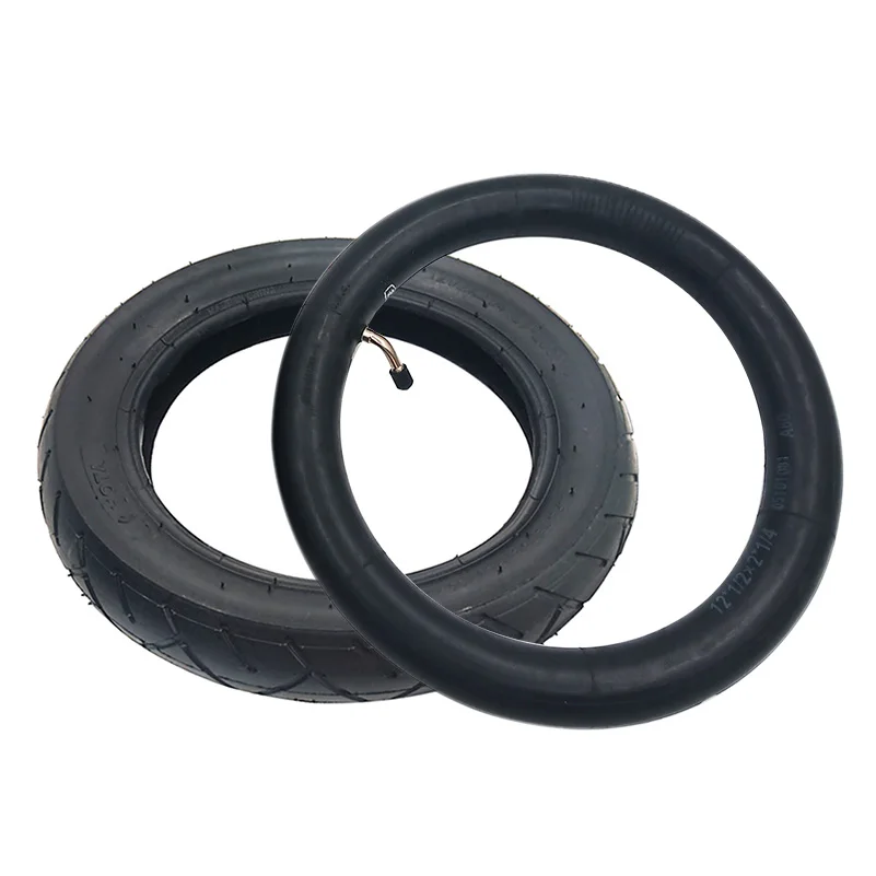 Duurzame 12 inch 12 1/2 x 2 1/4 (57-203) banden, ontworpen voor gebruik op fietsen en e-bikes, binnen- en buitenbandenset.
