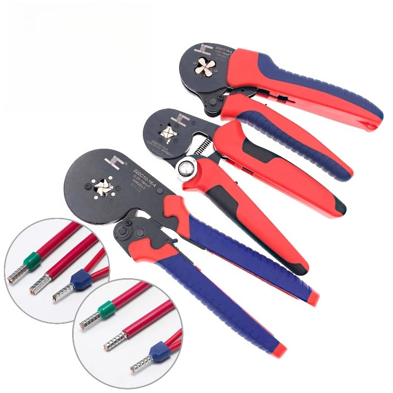 

Саморегулирующиеся клещи для обжима трубчатых клемм E-tube 0.25-10 мм² 0.25-16 мм², квадратные/шестигранные