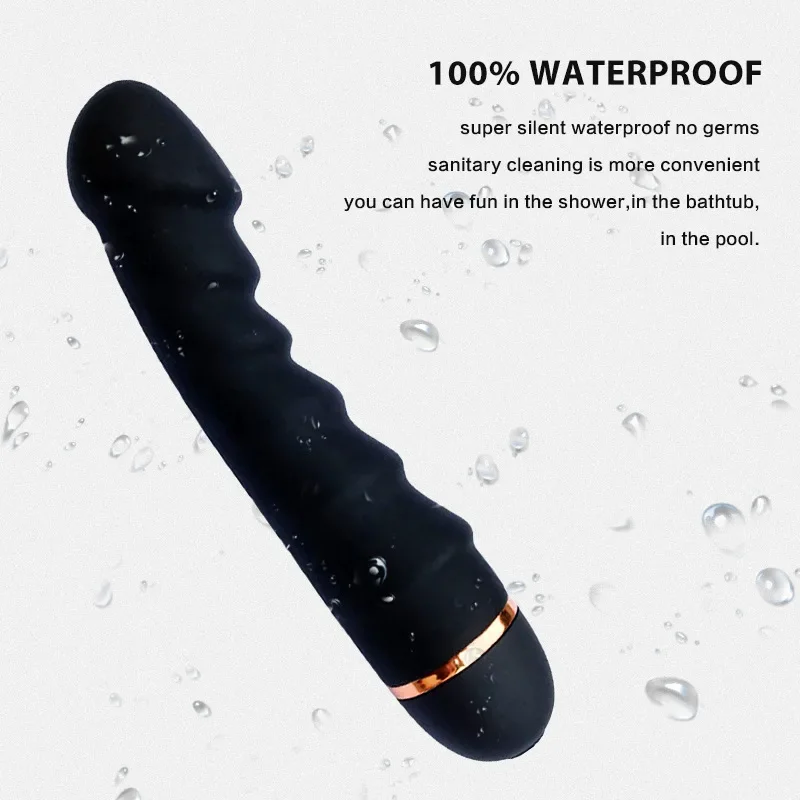 Wave Vibrator G-spot Sex Toys for Female Massage Stick Strong Motor Realistic Soft Silicone Dildo Waterproof Masturbate Toys