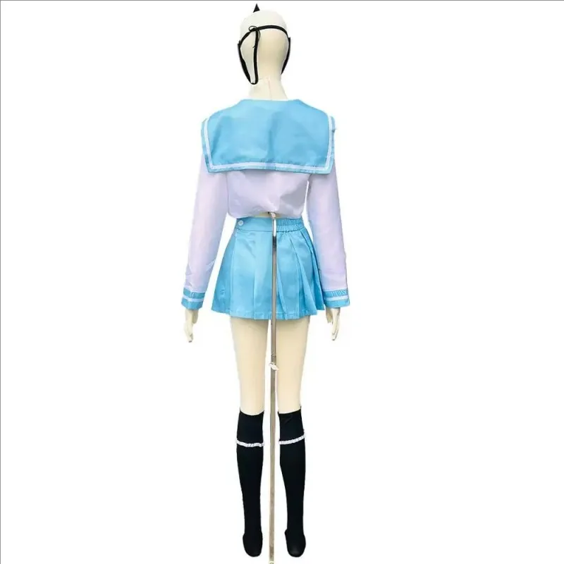 Halloween Yadoumaru Lisa Cosplay Sailor Suit Or Mask Or Wigs AnimeBleach Vizards Lisa's Costumes JK Uniforms Skirt Women's Size view 2