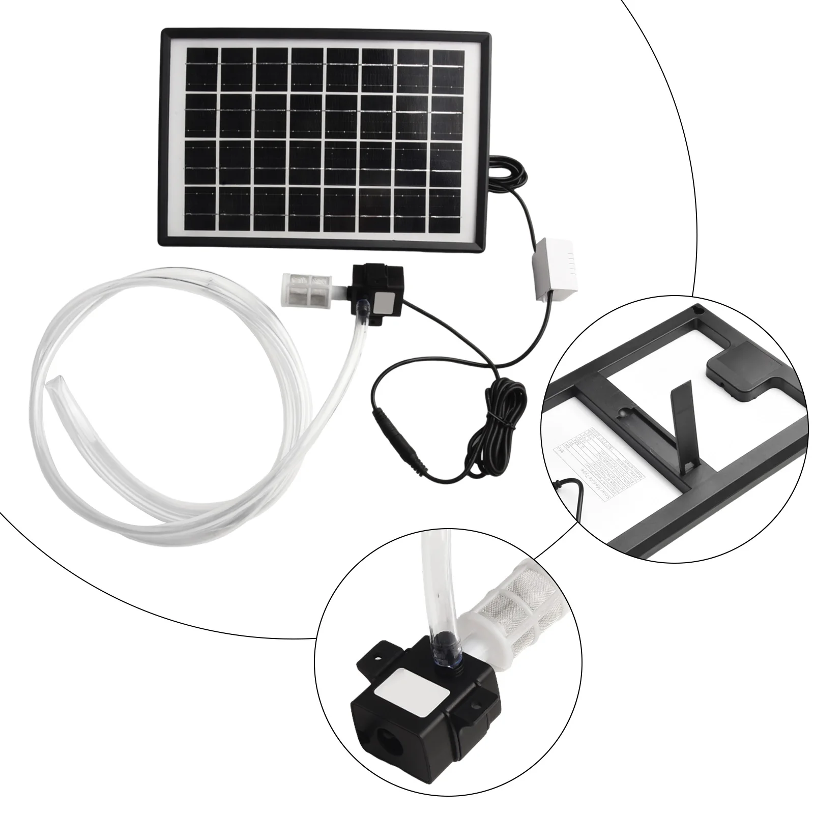 

6W 9V Solar Panel 12V Solar Water Pump Submersible Water Pump Outdoor Power Solar Panel Outdoor Portable Solar Pane Climbing
