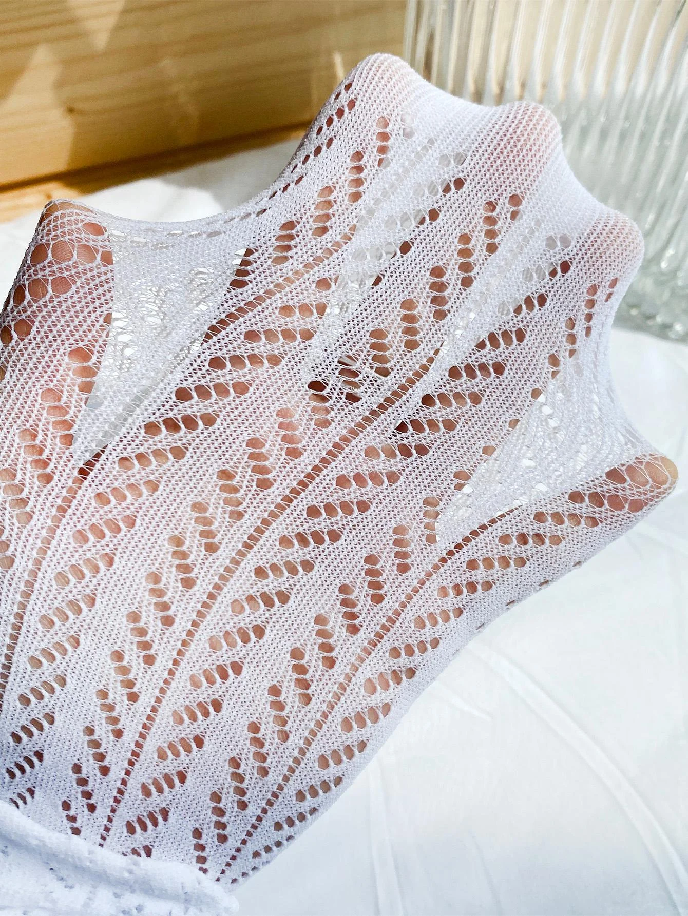 2 Pairs Girls' Thin Net Tights White Lace Mesh Pantyhose Breathable Kids Party Lolita Stockings Elastic Children's Dance Tights