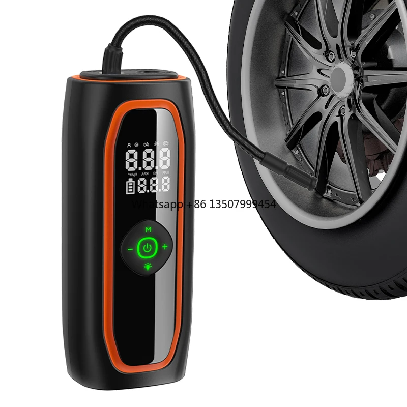 Portable High Pressure Car Tire Inflator, Automatic Electric Air Pump High Power Fast Inflation for Vehicle Tires