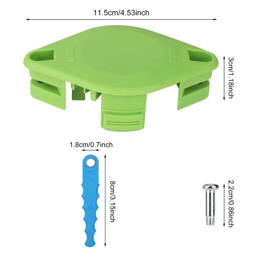 Cuchilla recortadora 29252 29092 Compatible con carrete 21302 21332 20V 24V 40V 16 pies 0,065 "recortadora de un solo cable 3411546 Herramienta de piezas de tapa A-6