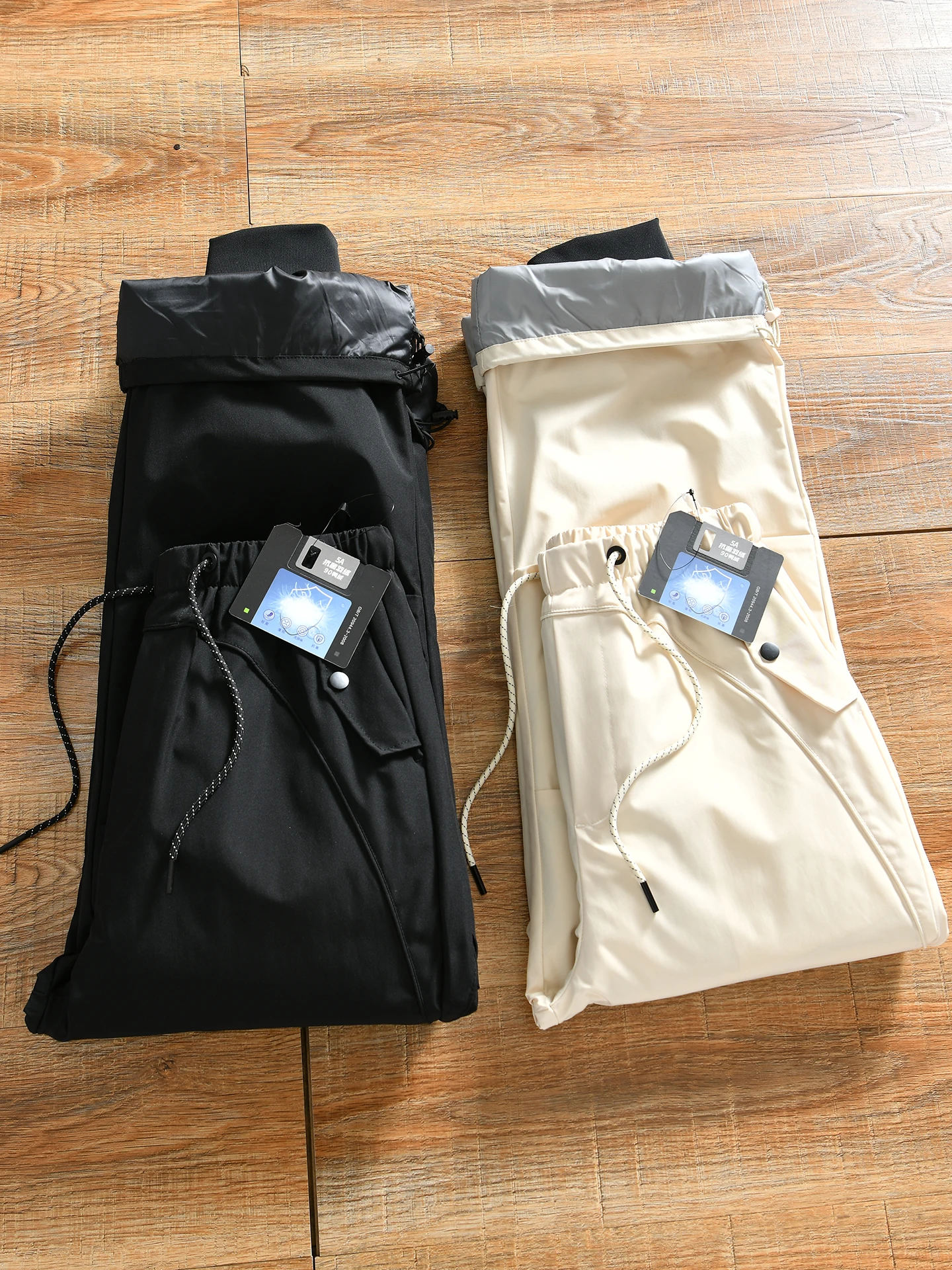 Outdoor Sports down Pants Men's Women's Autumn Winter Windproof Coldproof Duck down Urban Fashion Straight Leg Work Trousers