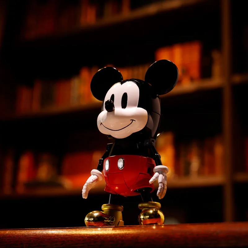 バンダイオリジナル超合金超変形ミッキーマウスアニメフィギュアおもちゃ男の子のためのクリスマスギフトグッズモデル装飾品